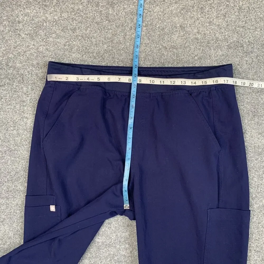 Figs Scrub Pants Mens XL Navy Axim Cargo Straight Drawstring Stretch Medical